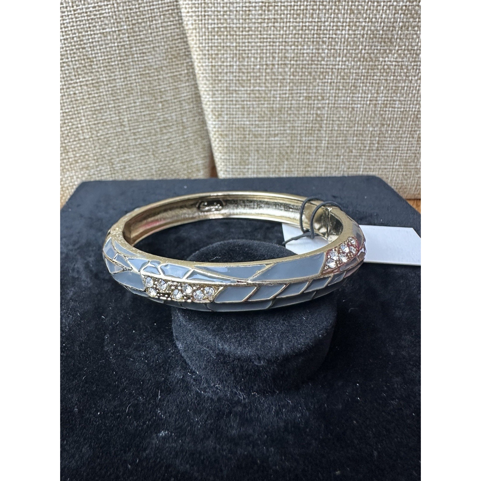 Sequin Nordstrom Multicolor Gold Tone Statement Enamel Bangle Bracelet # 297